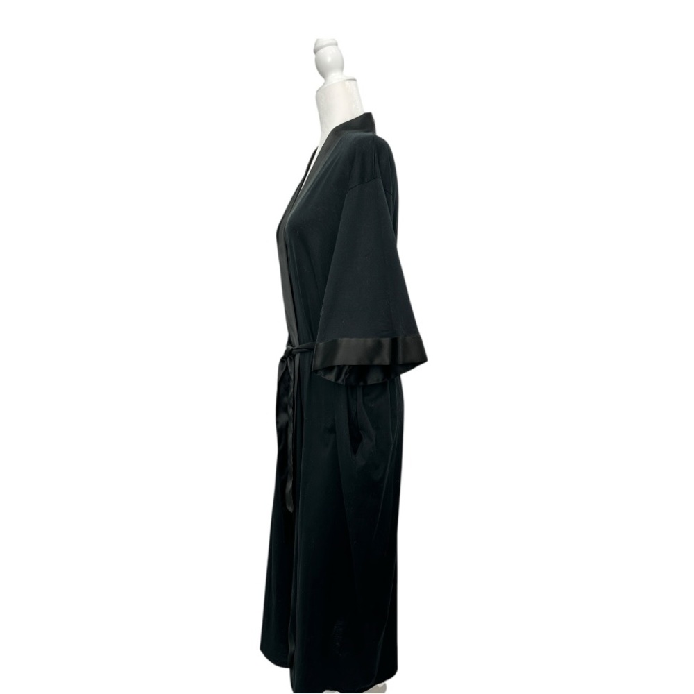 Hanro Long Women’s Robe Black - Picture 3 of 10